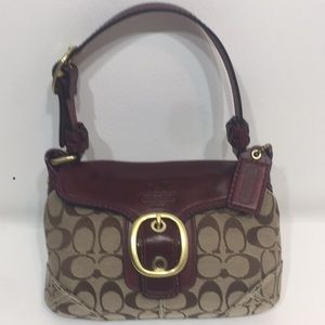 NWT 🌻 Coach Bleeker Signature Small Flap Hobo.